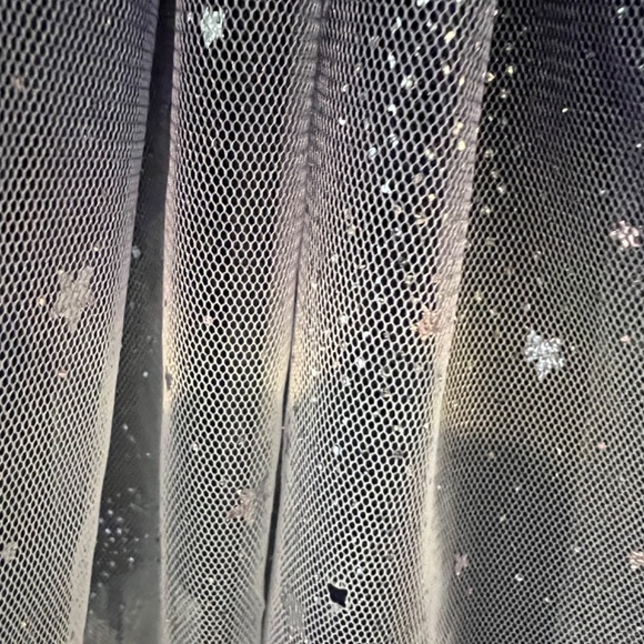 Holiday Snowflake Girls Dress, midnight blue with silver  Size 6/7 - Picture 6 of 7